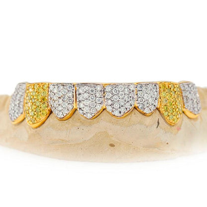 JDTK-101 - 8 TOP OR 8 BOTTOM SI Hand prong Diamond Grillz - Johnny Dang & Co