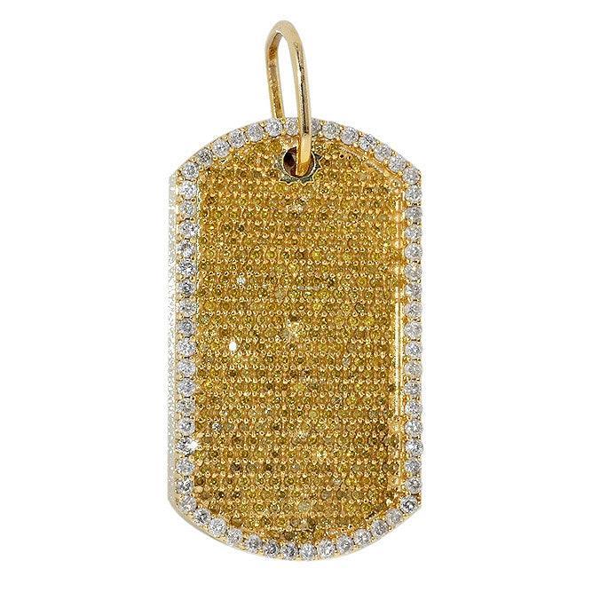 JDTK-CDD005 - Custom Diamond Dog Tag Pendant - Johnny Dang & Co