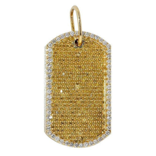 JDTK-CDD005 - Custom Diamond Dog Tag Pendant - Johnny Dang & Co