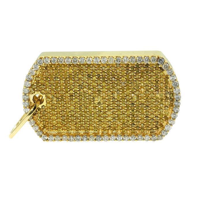 JDTK-CDD005 - Custom Diamond Dog Tag Pendant - Johnny Dang & Co