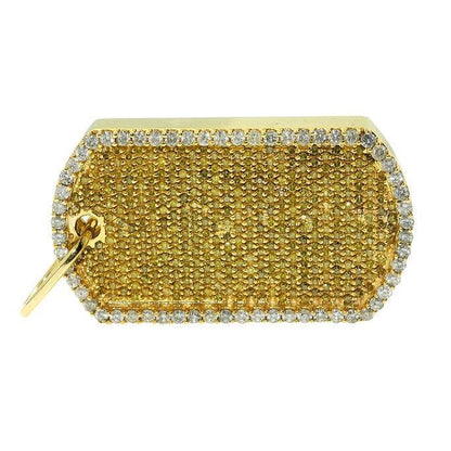 JDTK-CDD005 - Custom Diamond Dog Tag Pendant - Johnny Dang & Co