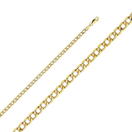 4.3mm Hallow Cuban Chain - Johnny Dang & Co