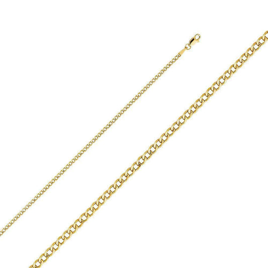 2.4mm Hollow Cuban Chain - Johnny Dang & Co