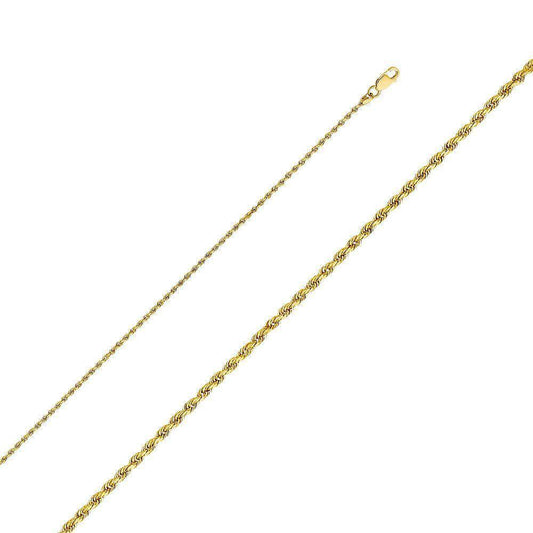 1.5mm Regular Solid Rope Chain - Johnny Dang & Co