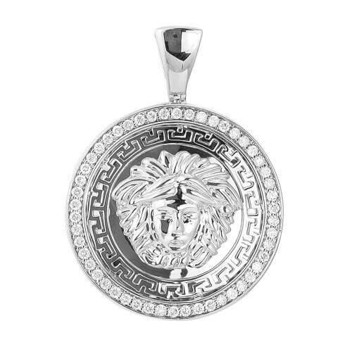 10KW 1.15CTW DIAMOND MEDUSA MEDALLION - Johnny Dang & Co