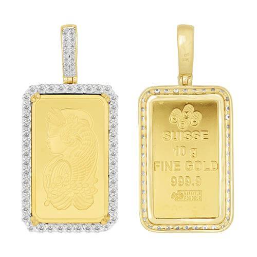 14KY 1.20CTW DIAMOND BEZEL w/ 10GR PAMP - Johnny Dang & Co