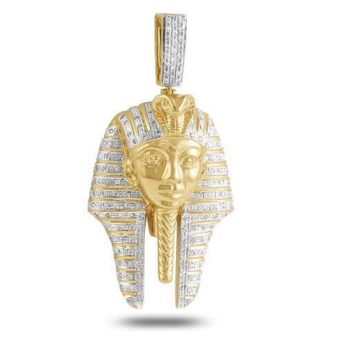 10KY 0.60CTW DIAMOND PHAROAH PENDANT - Johnny Dang & Co