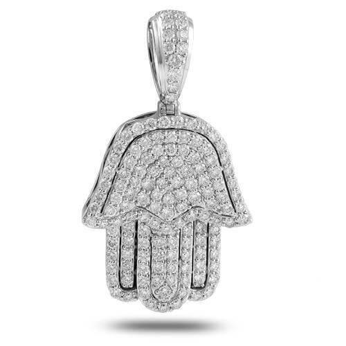 14KW 3.50CTW DIAMOND 'HAMZA' PENDANT - Johnny Dang & Co