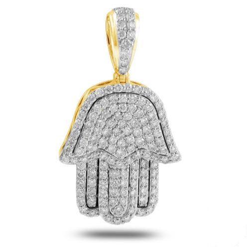 14KY 3.75CTW DIAMOND 'HAMZA' PENDANT - Johnny Dang & Co
