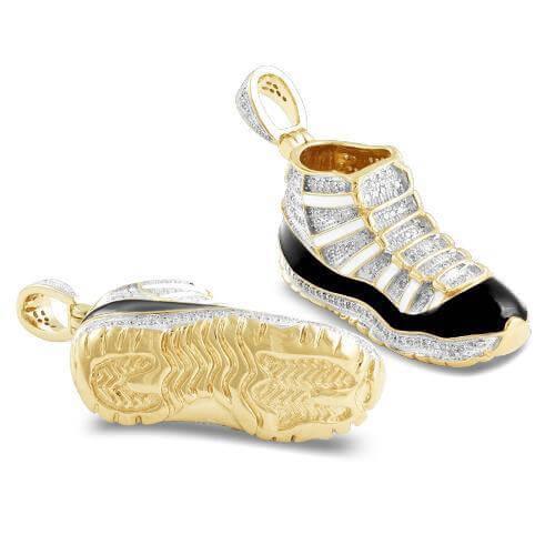 10KY 1.00CTW DIAMOND SHOE PENDANT - Johnny Dang & Co