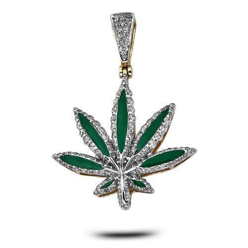 10KY 1.15CTW DIAMOND HERBAL MEDICINE PENDANT