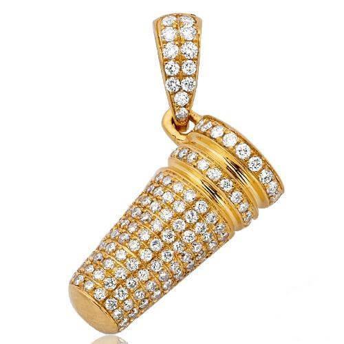 10KY 1.35CTW DIAMOND CUP PENDANT - Johnny Dang & Co