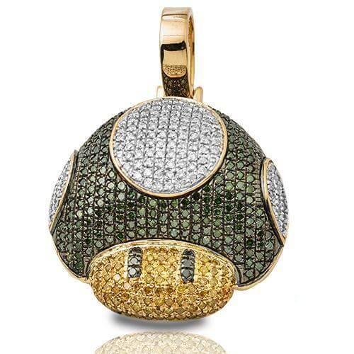 10KY 2.00CTW GREEN, YELLOW, AND WHITE DIAMOND MUSH - Johnny Dang & Co