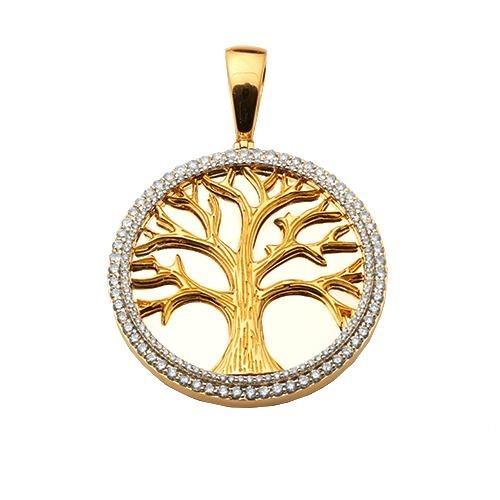 10KY 1.75CTW DIAMOND 'TREE OF LIFE' PENDANT - MIRR - Johnny Dang & Co