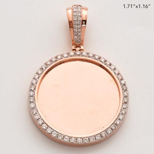 14KR 1.15CTW DIAMOND MEMORY PENDANT - SINGLE ROW - Johnny Dang & Co