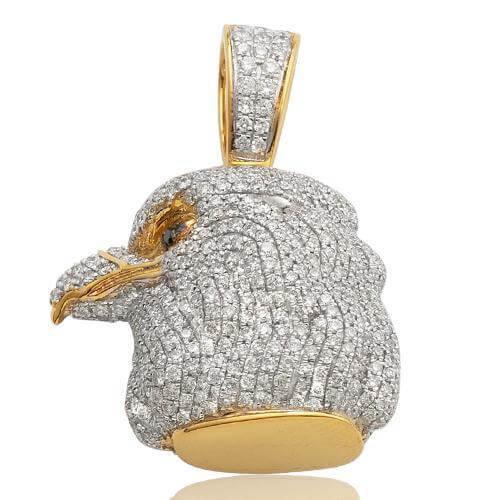10KY 3.15CTW DIAMOND BALD EAGLE PEDNANT - Johnny Dang & Co