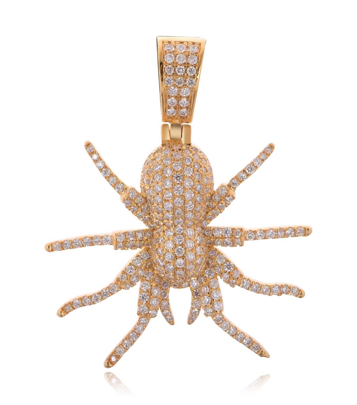 10KY 1.25CTW DIAMOND SPIDER PENDANT - Johnny Dang & Co