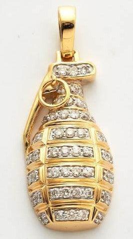 10KY 1.15CTW DIAMOND GRENADE PENDANT - Johnny Dang & Co