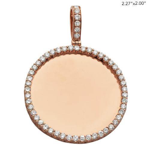 10KR 3.85CTW DIAMOND ROUND MEMORY PENDANT - Johnny Dang & Co