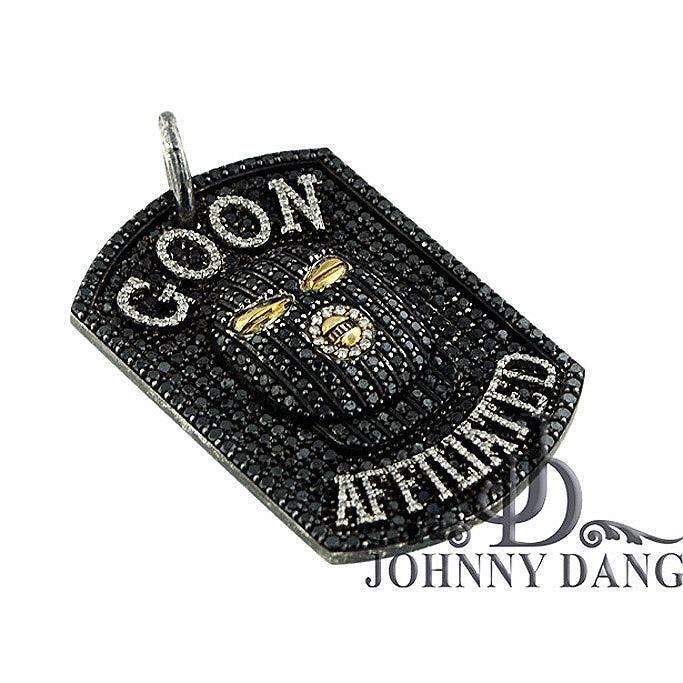 JDTK-0324 - Custom Diamond Dog Tag Pendant - Johnny Dang & Co
