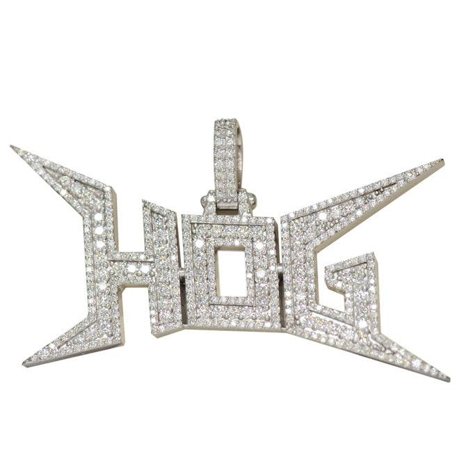 CUSTOM DIAMOND HOG LOGO PENDANT - Johnny Dang & Co