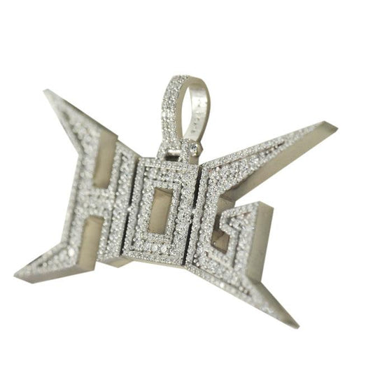 CUSTOM DIAMOND HOG LOGO PENDANT - Johnny Dang & Co