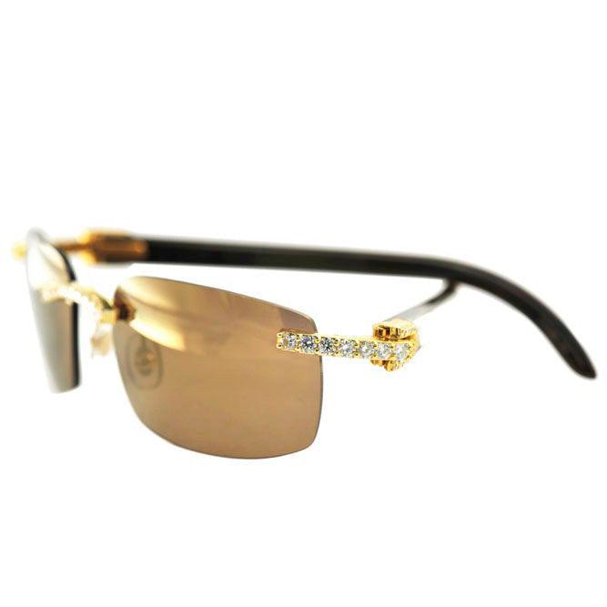 CJTK-16324 Custom Diamond Frame for designer Sunglasses - Johnny Dang & Co