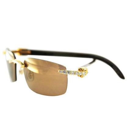 CJTK-16324 Custom Diamond Frame for designer Sunglasses - Johnny Dang & Co