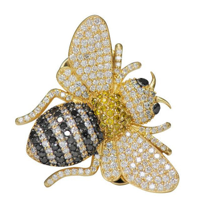 CJ19436 - CUSTOM DIAMOND BEE RING - Johnny Dang & Co