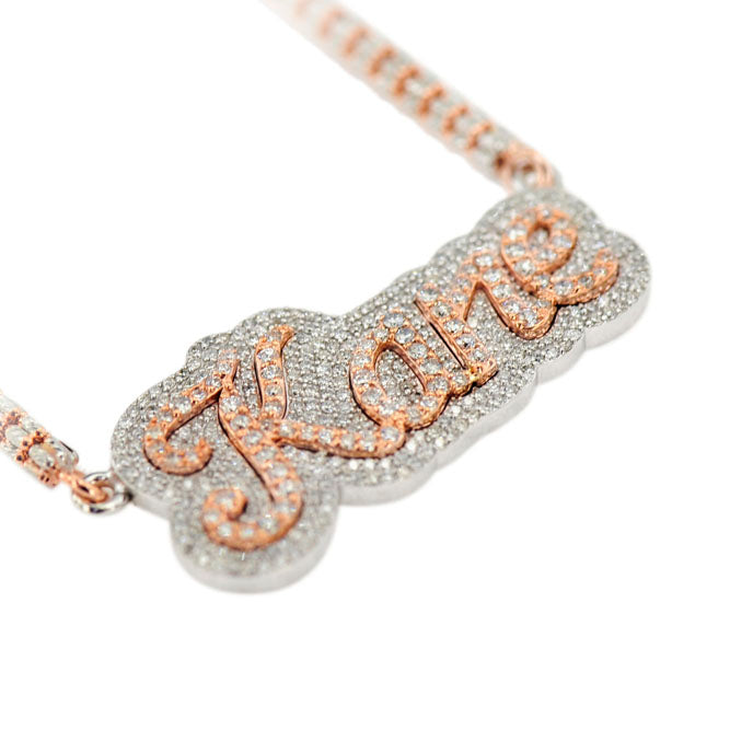 Plain Jane Custom Letter Chains | Custom Gold Pendants 12-Letters