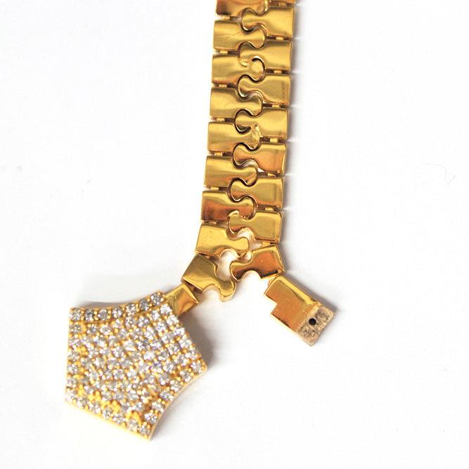 CJ3724 - CUSTOM ZIPPER CHAIN - Johnny Dang & Co