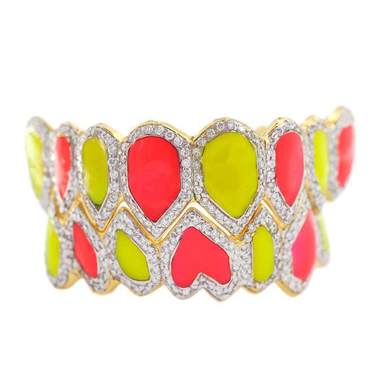CPG171210 RIFF RAFF CUSTOM CANDY ENAMEL DIAMOND GRILL - Johnny Dang & Co