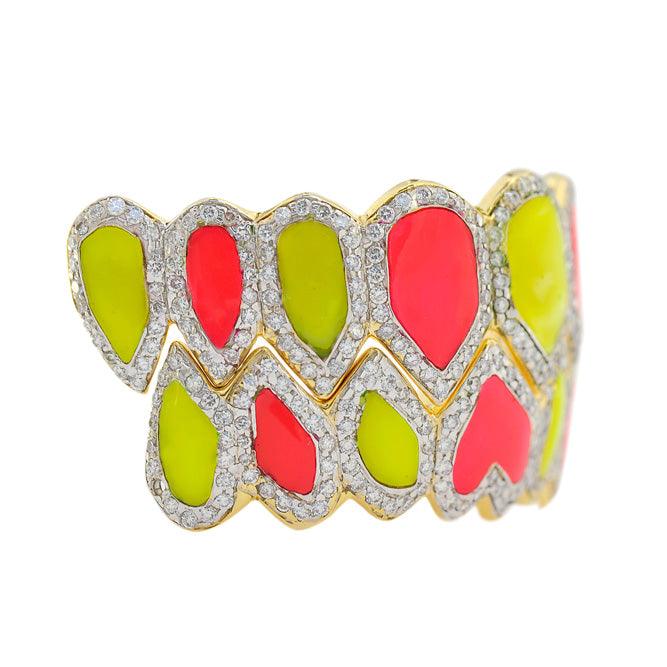 CPG171210 RIFF RAFF CUSTOM CANDY ENAMEL DIAMOND GRILL - Johnny Dang & Co