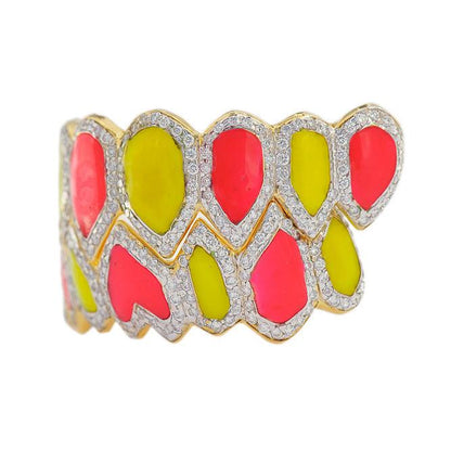 CPG171210 RIFF RAFF CUSTOM CANDY ENAMEL DIAMOND GRILL - Johnny Dang & Co