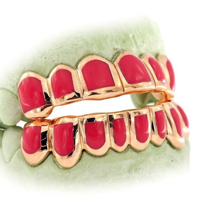14 Teeth Grill With Light Red Enamel - Johnny Dang & Co