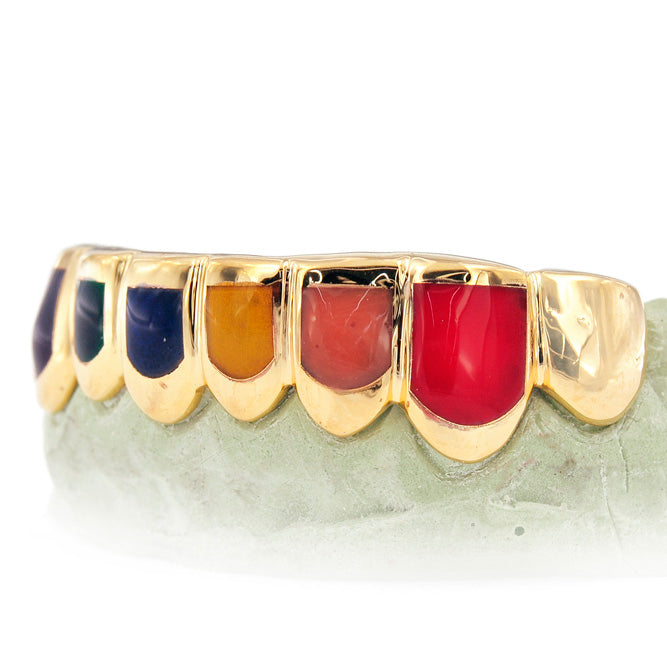 CPG3003 CANDY PAINT EIGHT TEETH GRILL SIX WITH ENAMEL