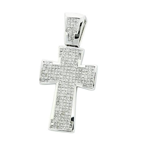 14KW 2.00CTW DIAMOND FANCY CROSS - Johnny Dang & Co
