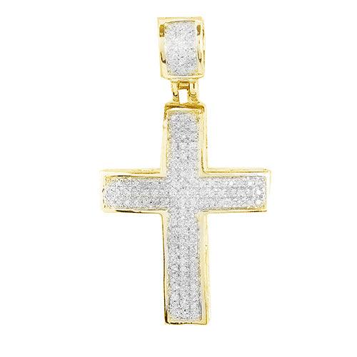10KY 0.30CTW DIAMOND CROSS - Johnny Dang & Co