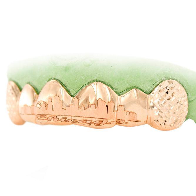 JDTK-ENG172301 6 Solid 4 Engraved Teeth Grill - Johnny Dang & Co