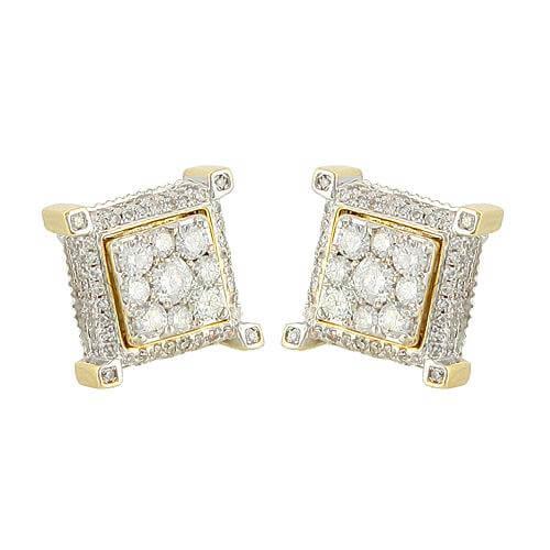 10KY 1.75CTW DIAMOND DIAMOND EARRINGS - Johnny Dang & Co