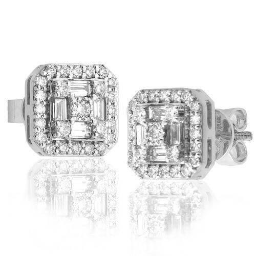 10KW 0.85CTW BAGUETTE DIAMOND SQUARE CUSHION SHAPE - Johnny Dang & Co