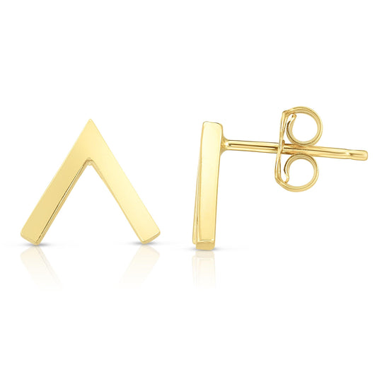 14K Gold Open Arrow Stud Earring - Johnny Dang & Co