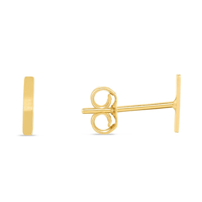 14K Gold Initial 'A Through Z' Stud Earring - Johnny Dang & Co