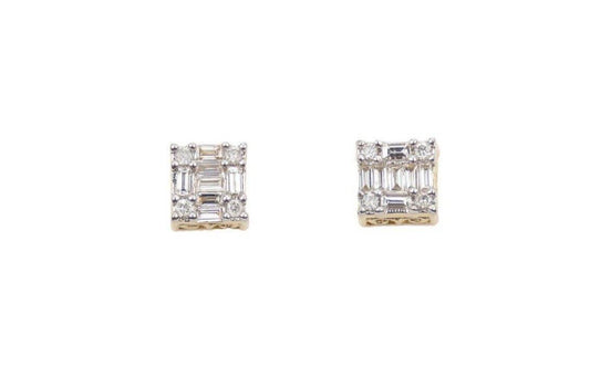 0.52 Diamond Square Earrings - Johnny Dang & Co