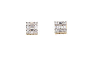 0.52  Diamond Square Earrings - Johnny Dang & Co