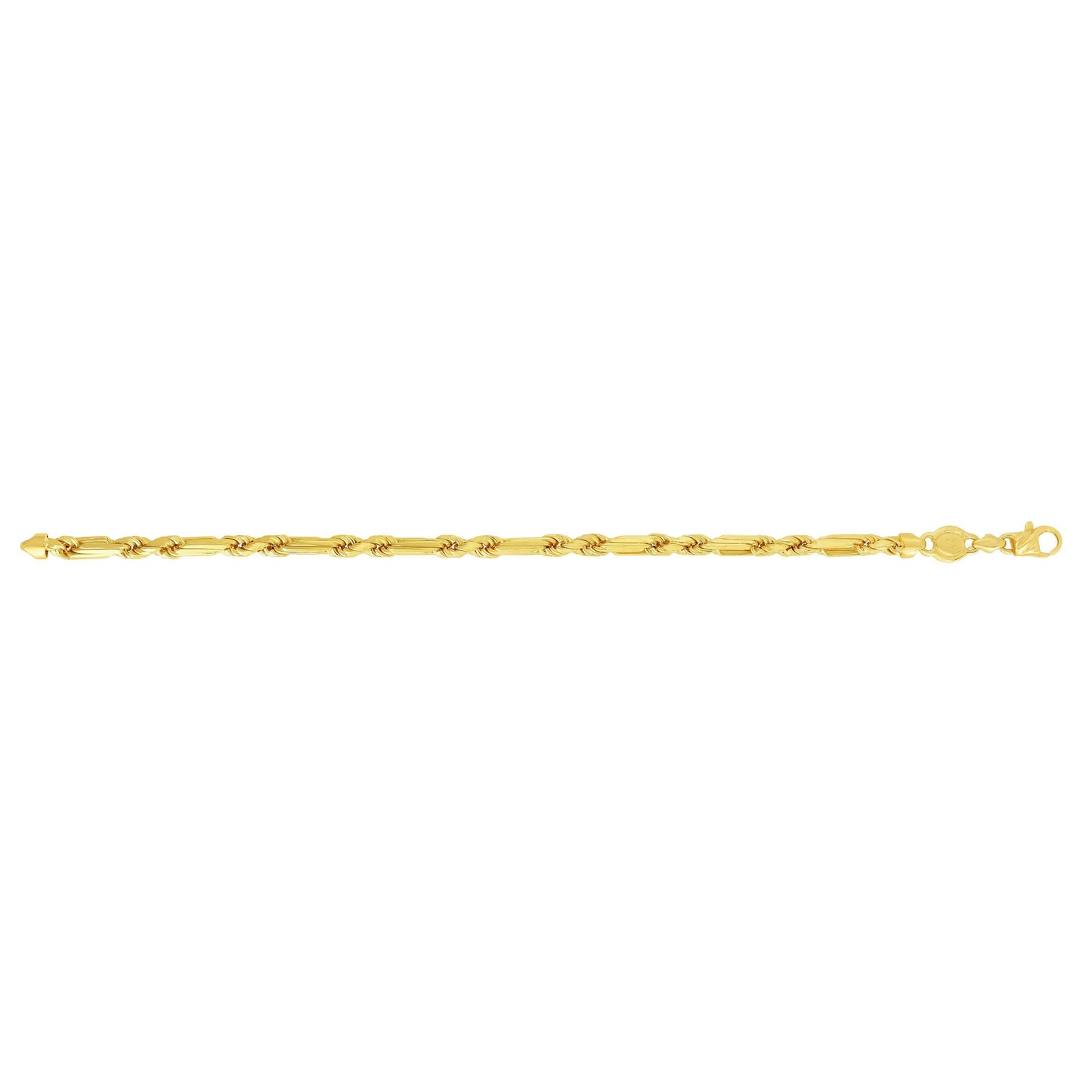 14K Gold 5mm Figarope Chain - Johnny Dang & Co
