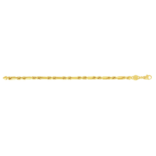 14K Gold 5mm Figarope Chain - Johnny Dang & Co
