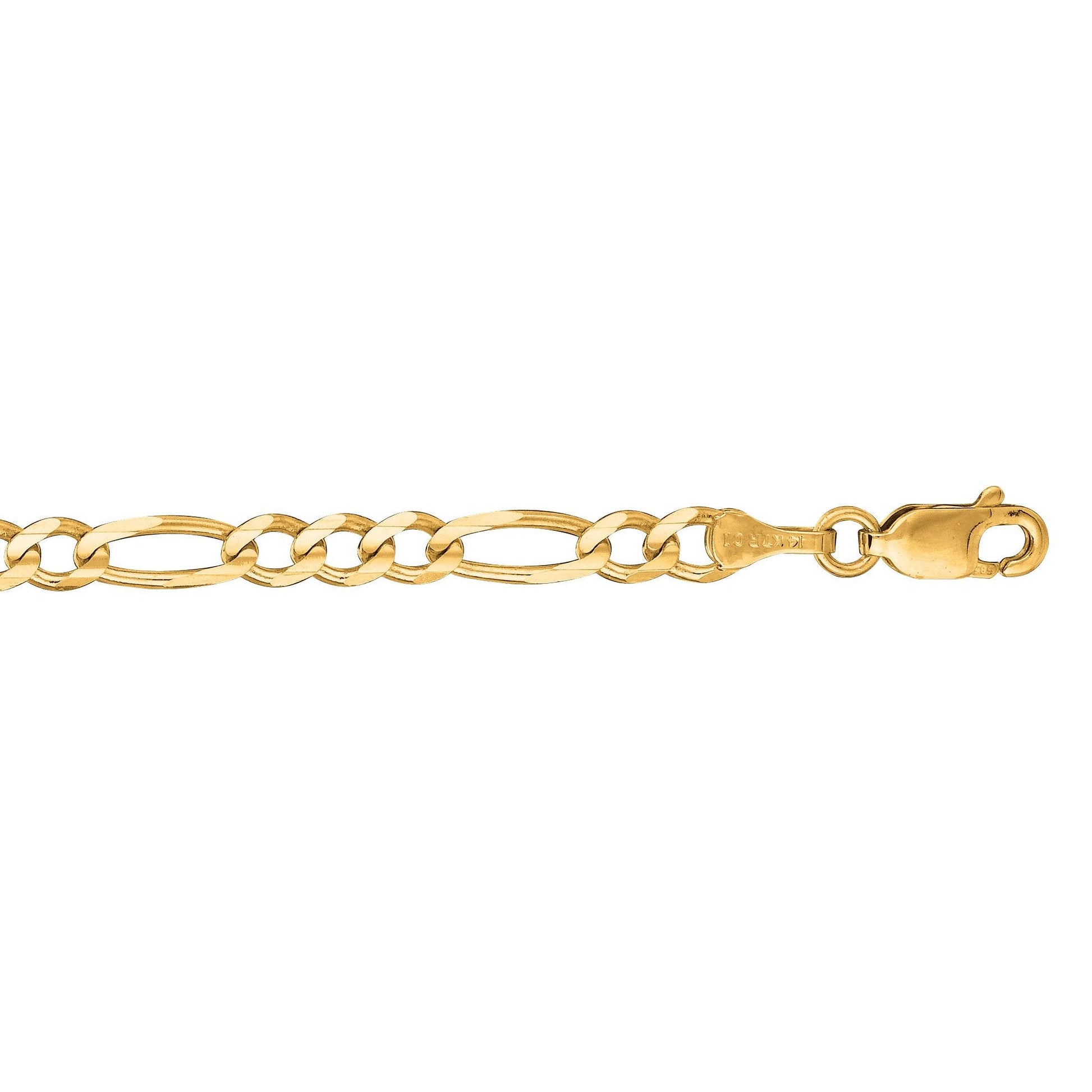 14K Gold 16 3.8mm Figaro Chain" - Johnny Dang & Co