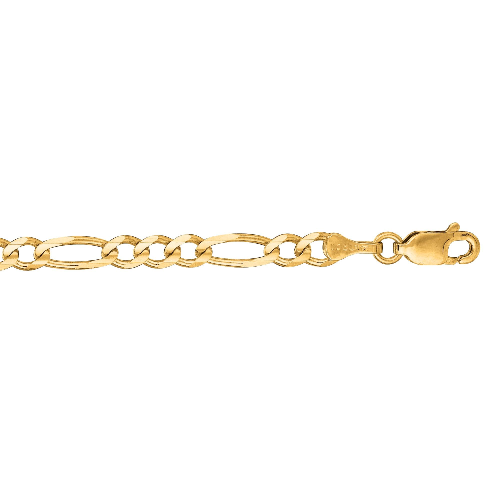 14K Gold 16 3.8mm Figaro Chain" - Johnny Dang & Co