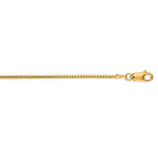 14K Gold 1.6mm Franco Chain - Johnny Dang & Co
